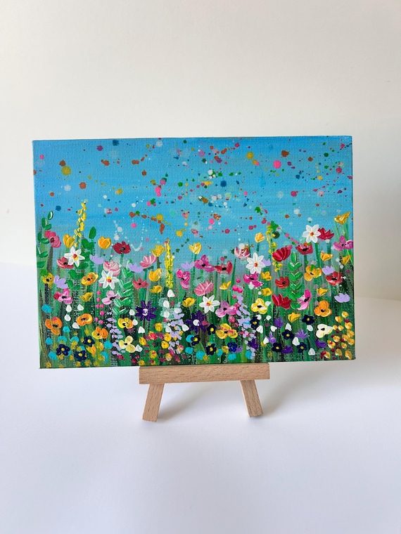 Wildflowers Original Painting, Series 1 - No 4/12