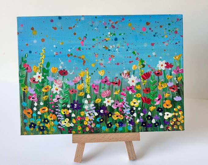 Wildflowers Original Painting, Series 1 - No 4/12