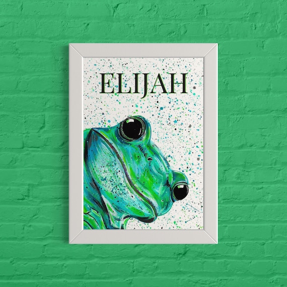 Personalised Frog Art Print