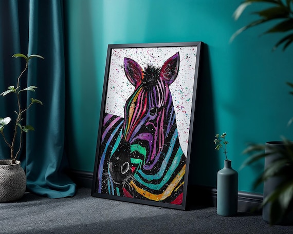 Zebra Art Print ‘Nellie’