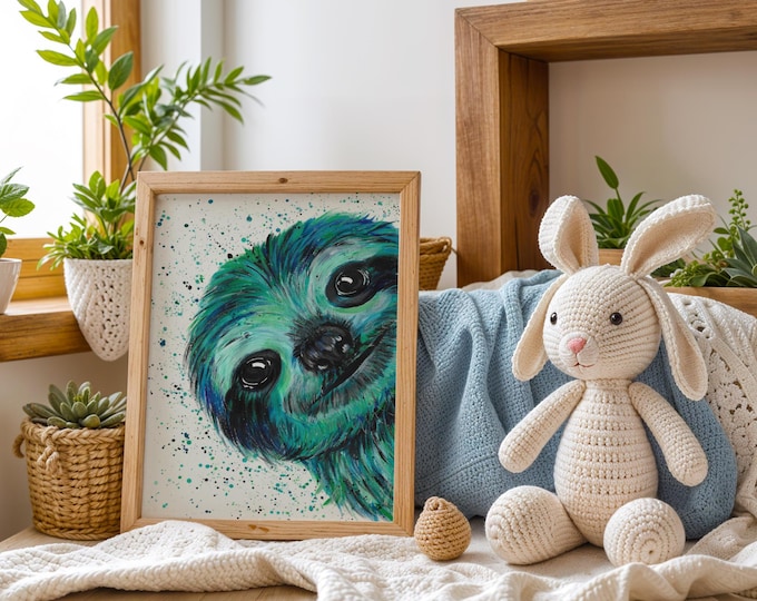 Sloth Art Print ‘Otto’