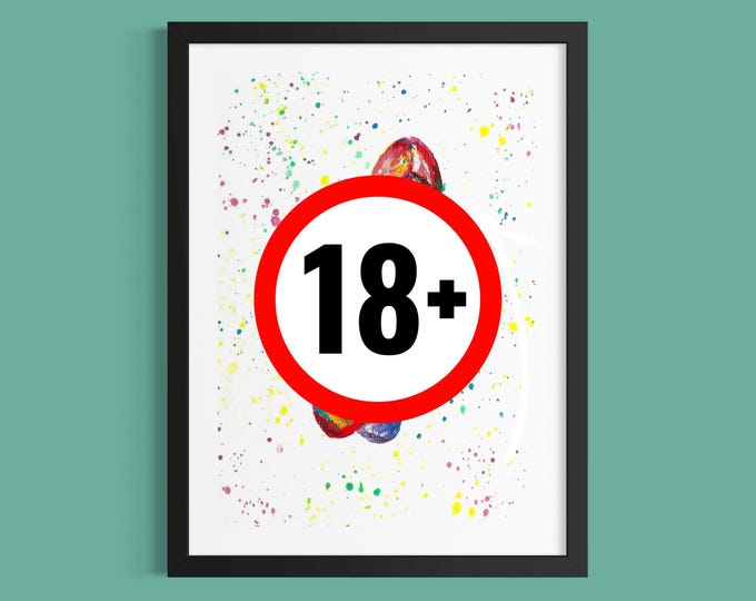 Custom Penis Portrait Painting, Personalised Intimate Art Gift, Adults Only Erotic Artwork