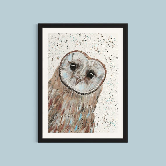 Owl Art Print ‘Apollo’