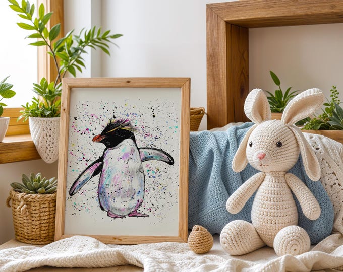 Penguin Art Print ‘Gloria’