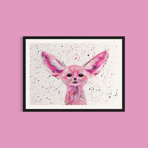 Fennec Fox Art Print ‘Ava’
