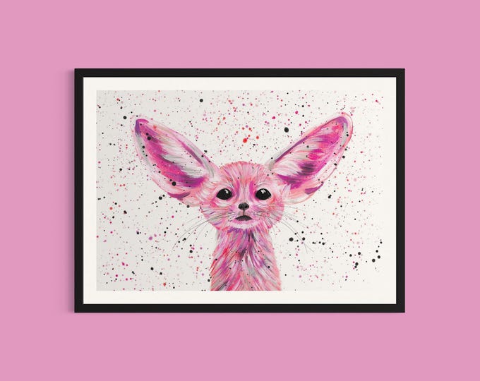 Fennec Fox Art Print ‘Ava’
