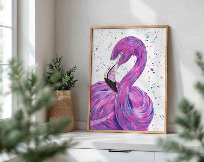 Flamingo Art Print ‘Maia’
