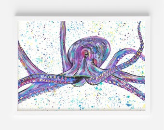 ブラックライトタコの絵 - Etsy 日本