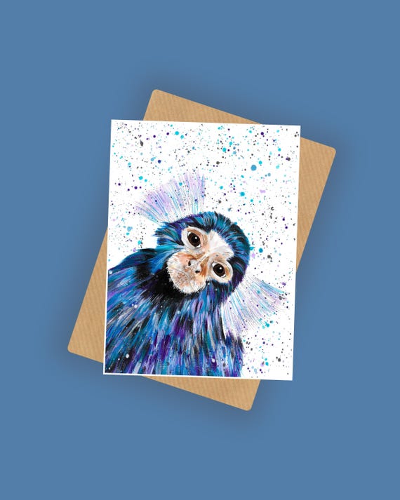 Marmoset Monkey Greeting Card ‘Ricky’