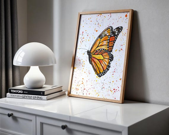 Monarch Butterfly Art Print ‘Monica’