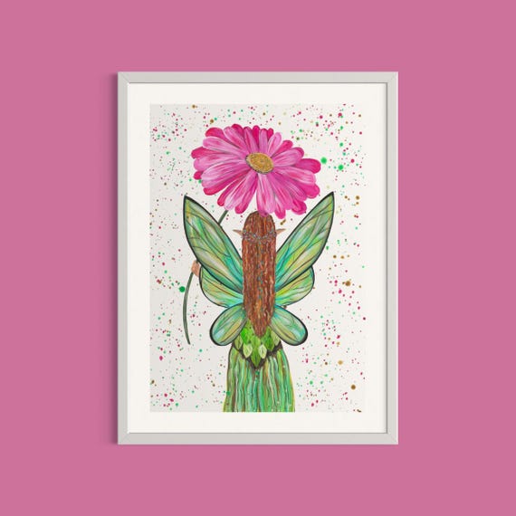 Flower Fairy Art Print
