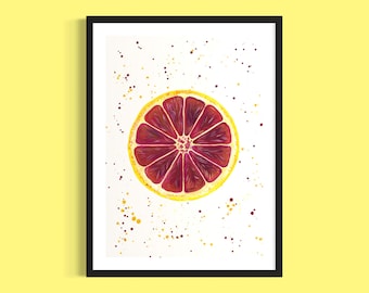 Grapefruit Art Print