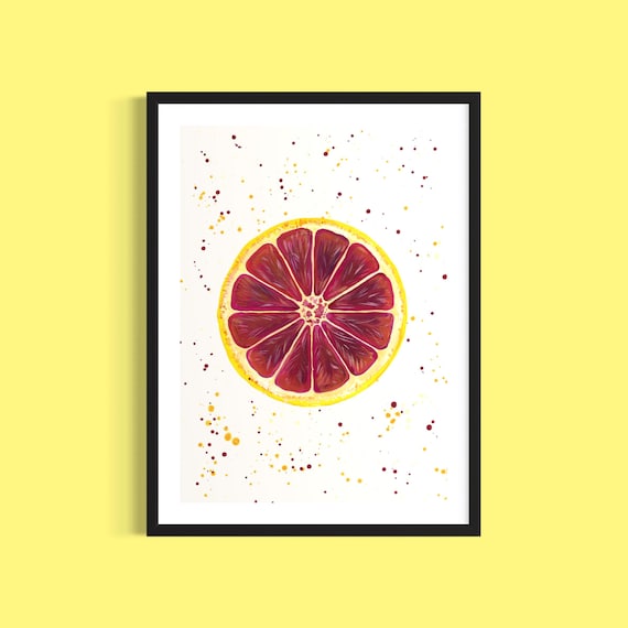 Grapefruit Art Print