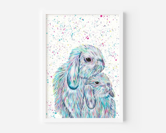 Bunny Mum & Baby Painting