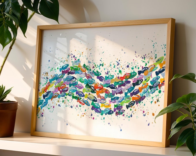School of Fish Art Print