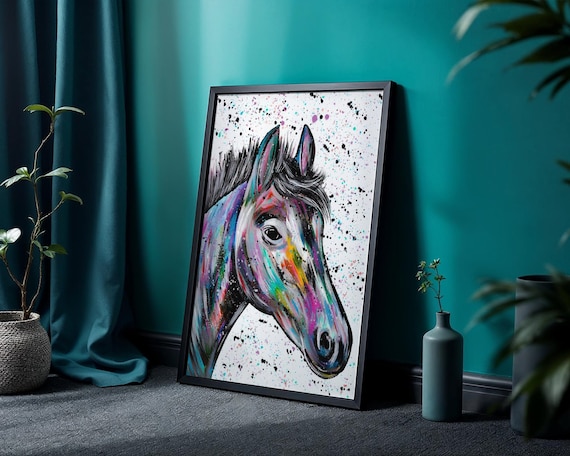 Horse Art Print ‘Rainbow’