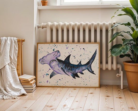 Tiger Shark Art Print ‘Harvey’