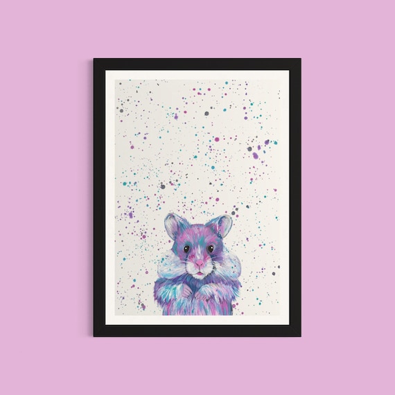 Hamster Art Print ‘Harriet’