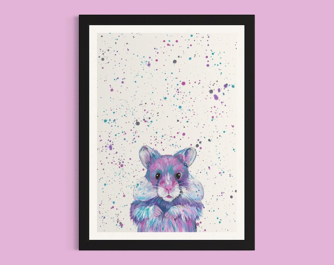 Hamster Art Print ‘Harriet’