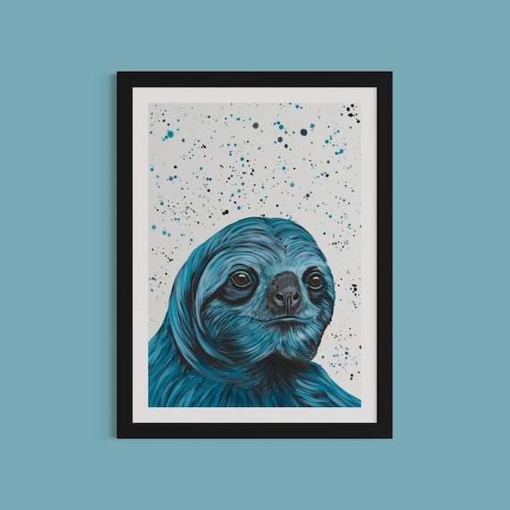 Sloth Art Print ‘Adrian’