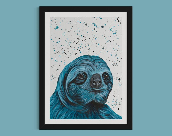 Sloth Art Print ‘Adrian’