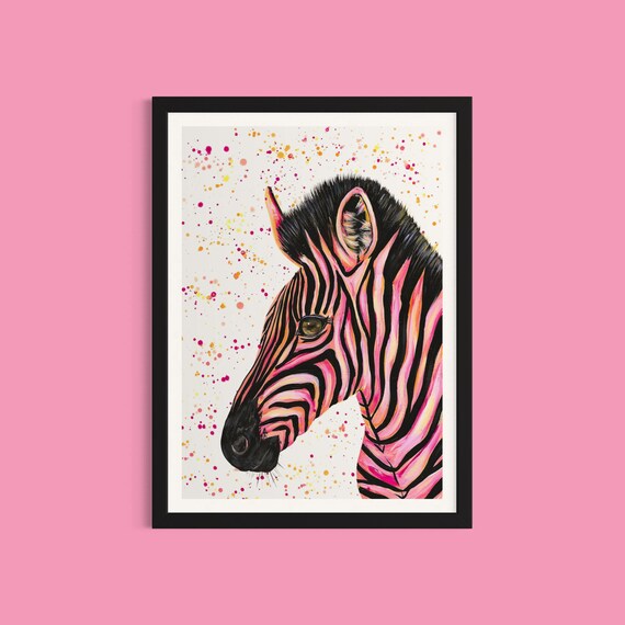 Zebra Art Print ‘Blaze’