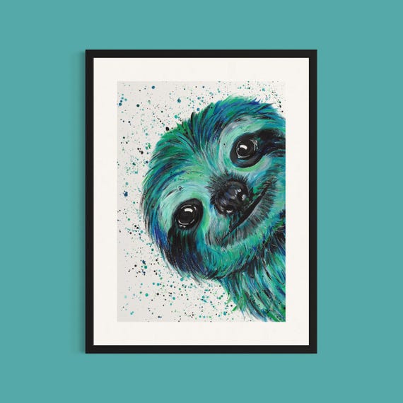 Sloth Art Print ‘Otto’