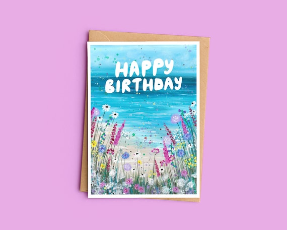 Wildflowers Birthday Card