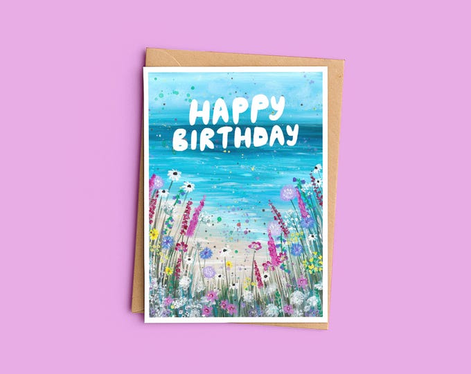Wildflowers Birthday Card