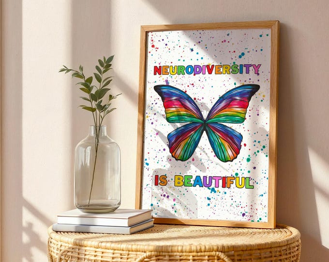 Neurodiverse Butterfly Print