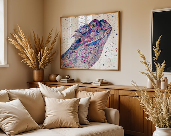 Bearded Dragon Art Print ‘Arlo’