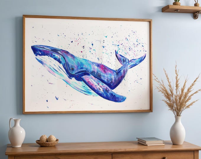 Humpback Whale Art Print ‘Alice’