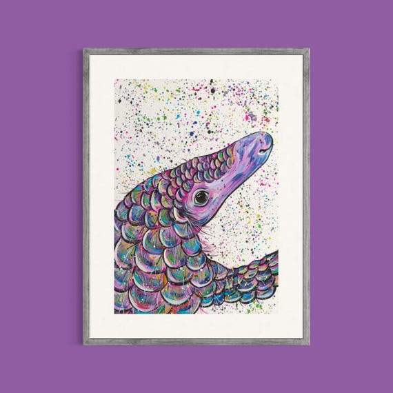 Pangolin Art Print ‘Penelope’