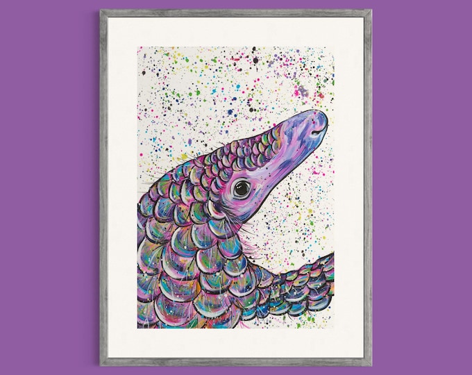 Pangolin Art Print ‘Penelope’