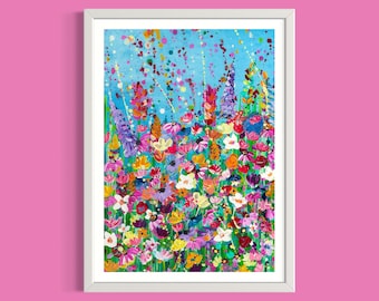 Wildflowers Art Print  ‘Floral Confetti’