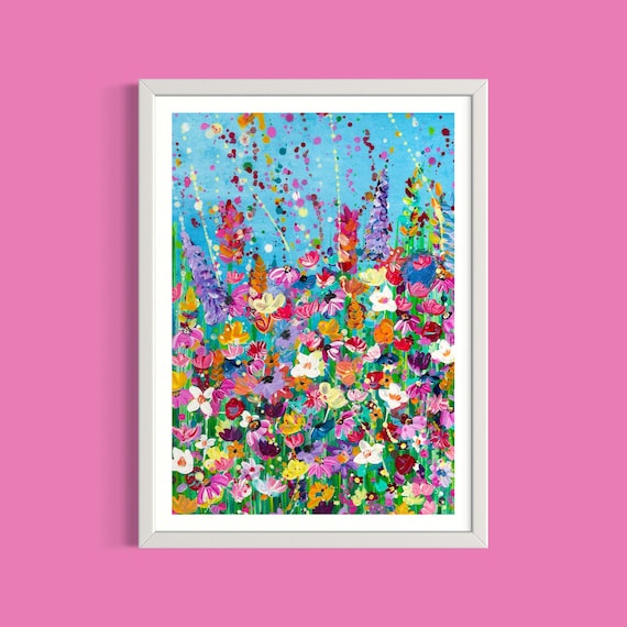 Wildflowers Art Print  ‘Floral Confetti’