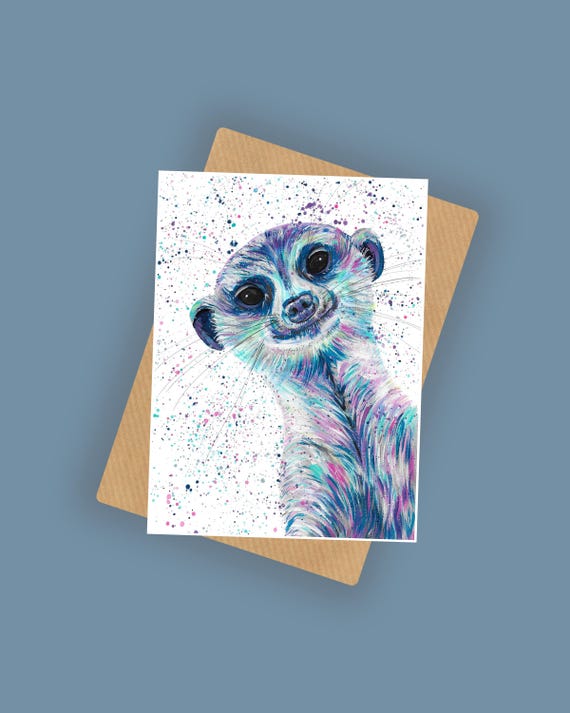 Meerkat Greeting Card ‘Mervin’