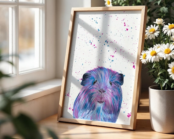 Guinea Pig Art Print ‘Winnie’