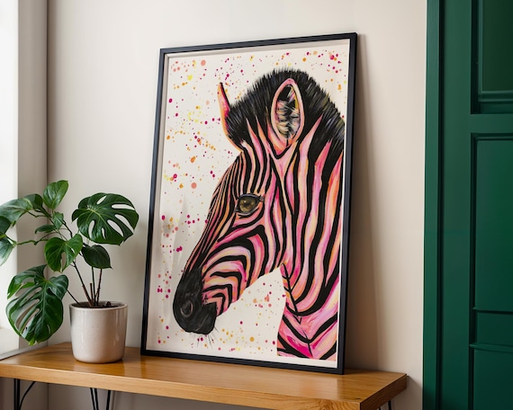 Zebra Art Print ‘Blaze’