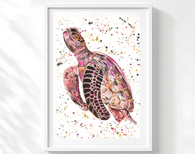 Sea Turtle Art Print ‘Azura’