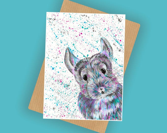 Chinchilla Greetings Card