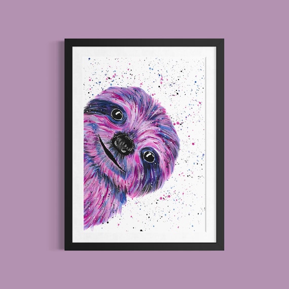 Sloth Art Print ‘Nancy’