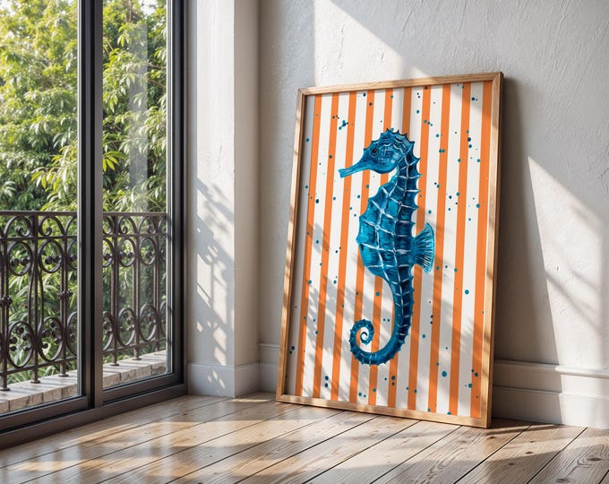 Seahorse Art Print