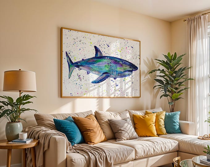 Shark Art Print ‘Jimmy’