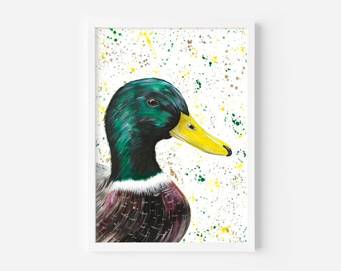 Mallard Duck Original Acrylic Painting