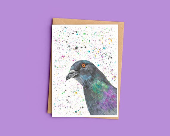 Pigeon Greetings Card