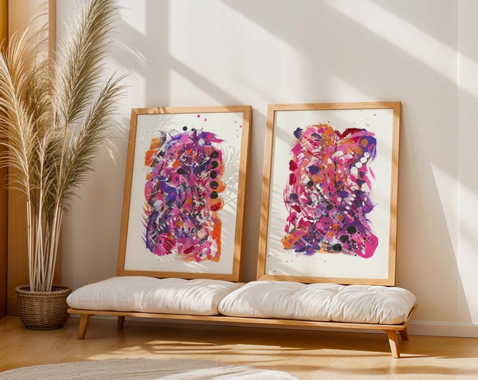 Modern Abstract Art Print Set