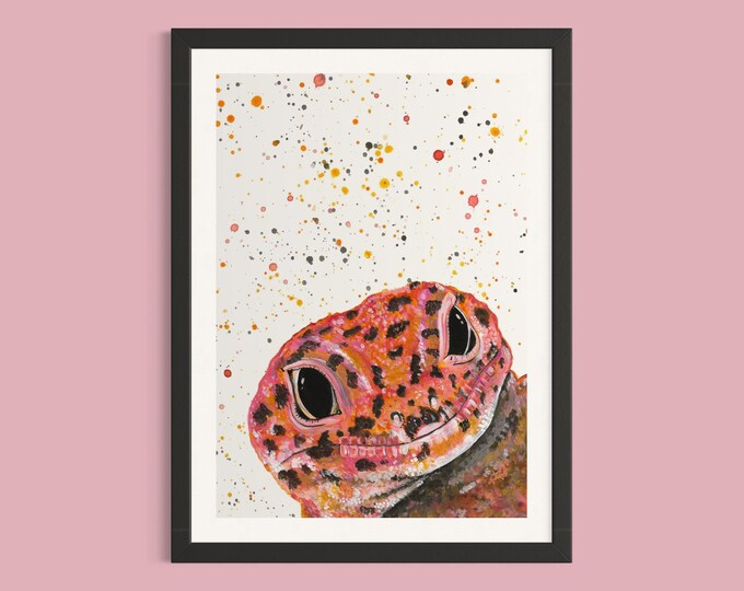 Leopard Gecko Art Print ‘Leo’