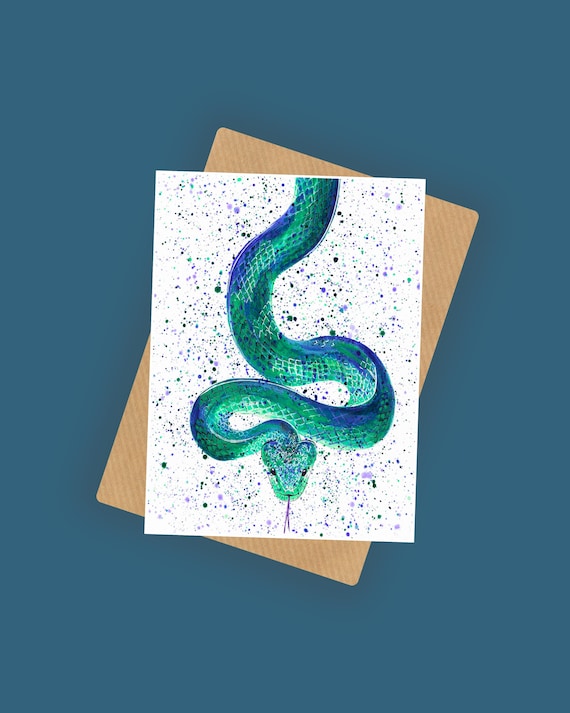 Snake ‘Dora’ Greeting Card