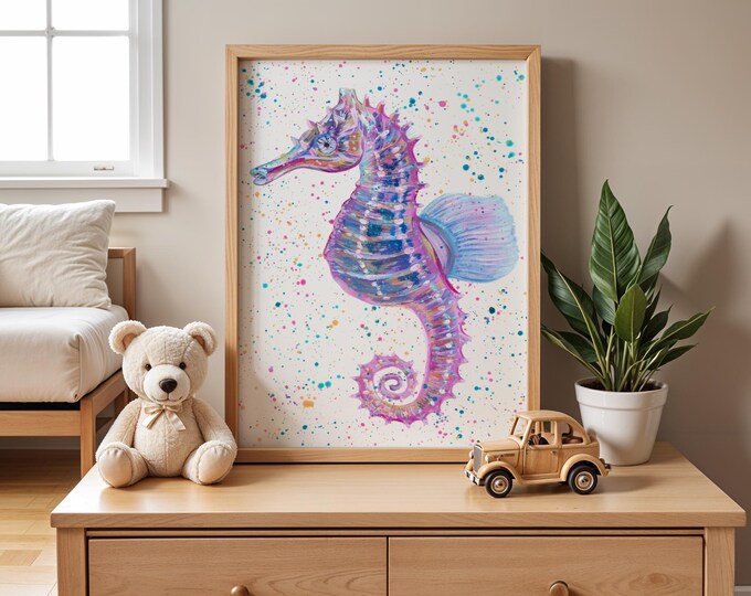 Seahorse Art Print ‘Sasha’